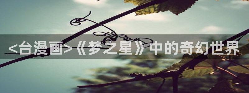 91香蕉漫画免费破解版：<台漫画>《梦之星》中的奇幻世界